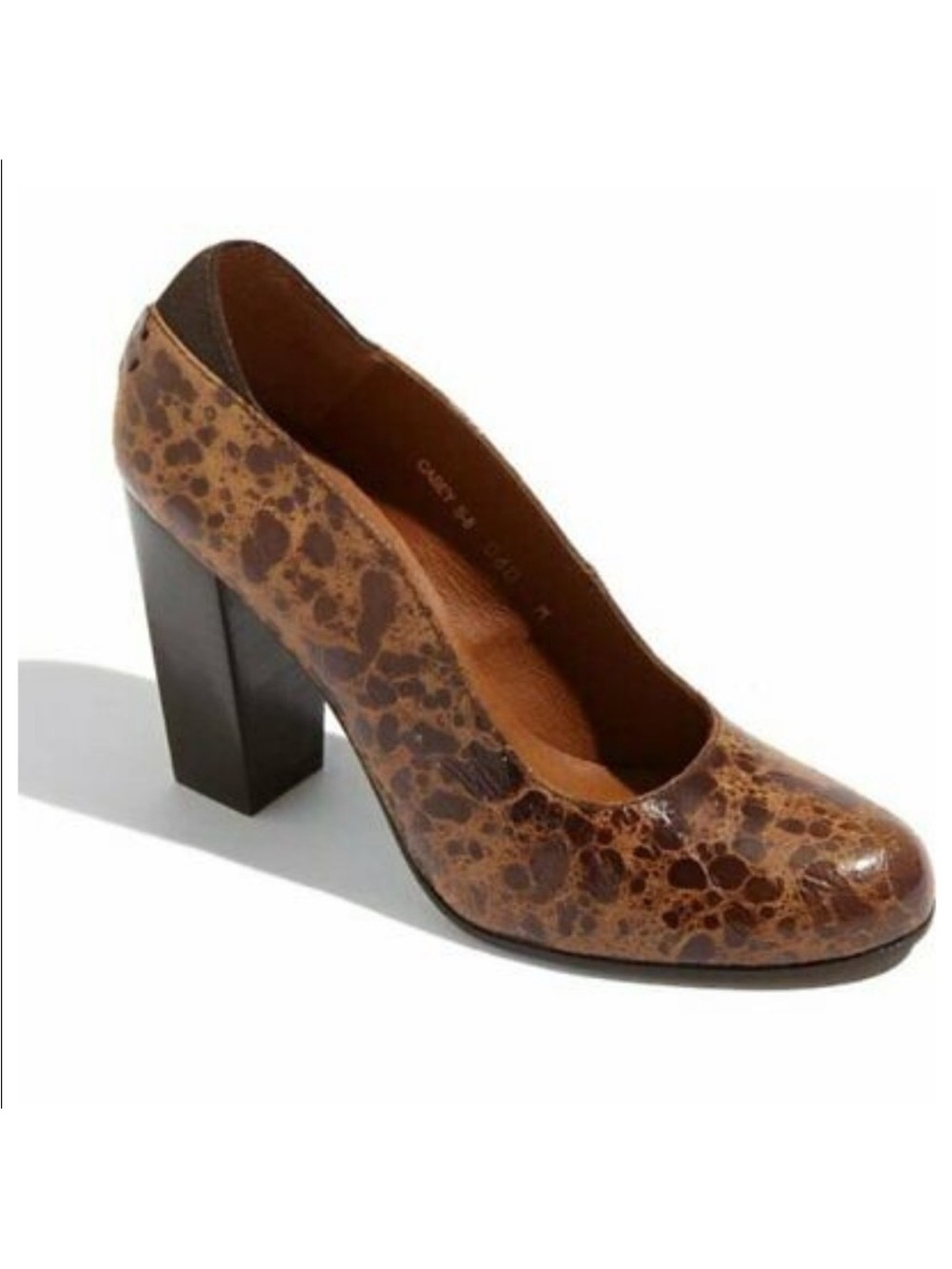 Donald J Pliner Casey Heels Saddle Suede Patent Size 8